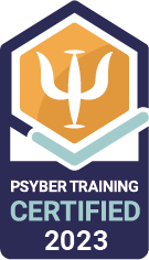 Pybersafe Certified Logo with 2023